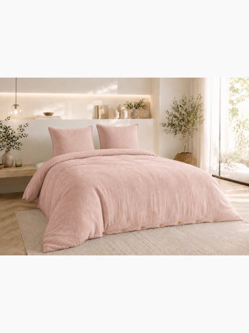 Juego de cama doble gasa de algodón gaïa + 2 fundas de almohada 60x60 cm - Kiabi