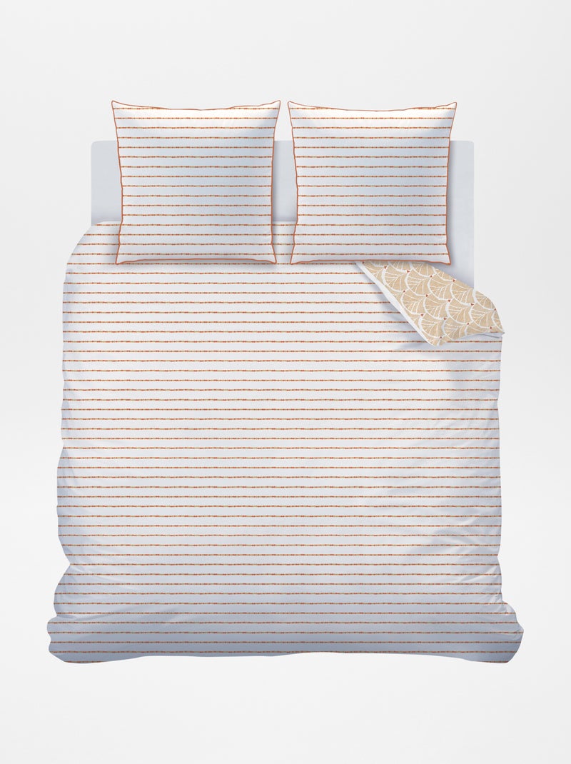 Juego de cama doble reversible MARRON - Kiabi