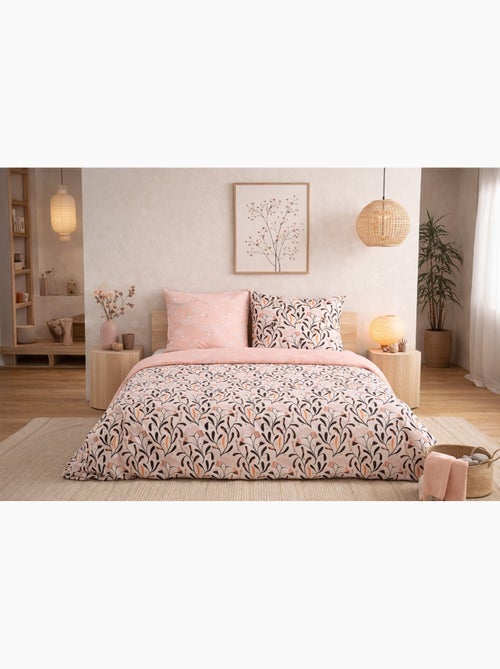 Juego de cama Elegancia Botánica - Satén de algodón BIO - Kiabi