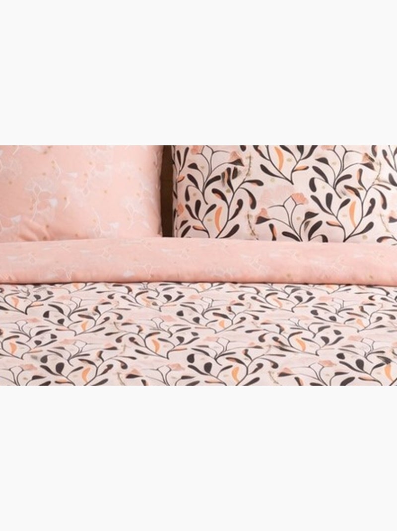 Juego de cama Elegancia Botánica - Satén de algodón BIO Multicolor - Kiabi