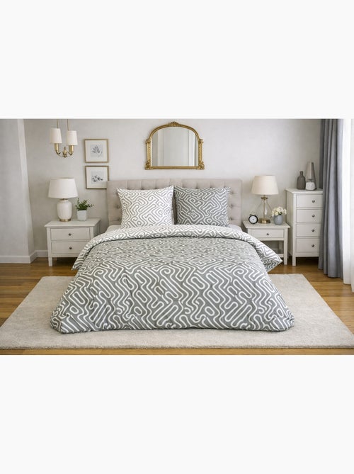 Juego de cama Espíritu Zen Reversible - Kiabi Juego de cama Espíritu Zen Reversible - Kiabi