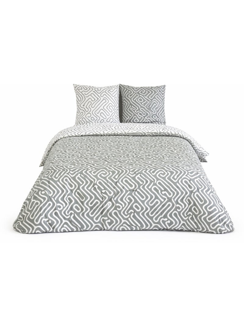 Juego de cama Espíritu Zen Reversible Verde - Kiabi