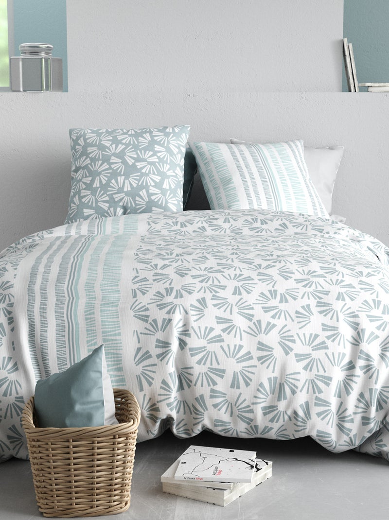 Juego de cama estampado - 2 personas Beige - Kiabi