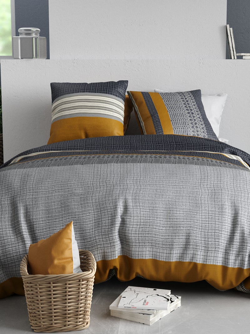 Juego de cama estampado - 2 personas Gris - Kiabi