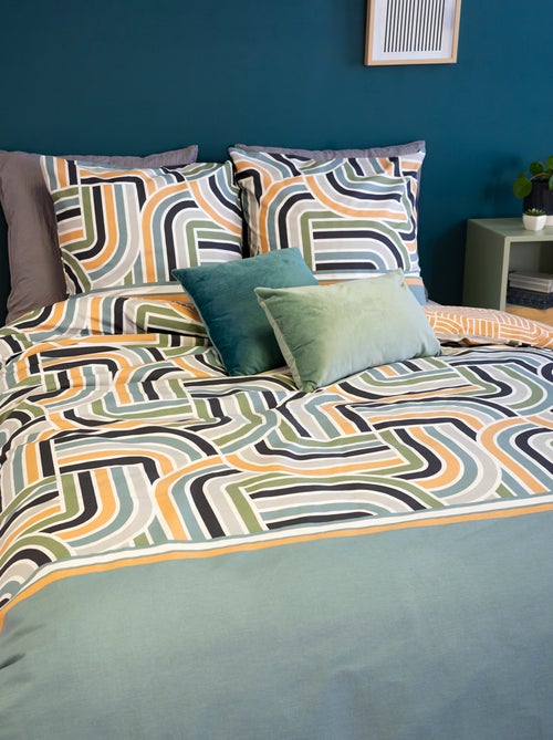 Juego de cama estampado - 240x220 cm - 2 personas - Kiabi