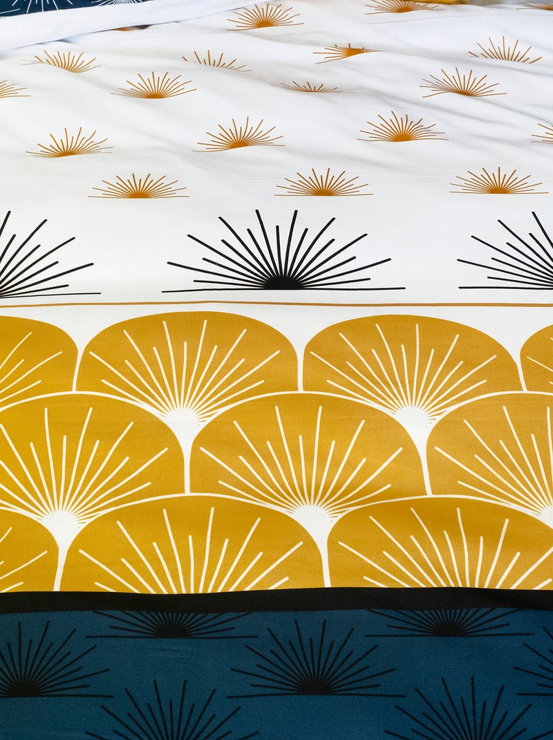 Juego de cama estampado - Doble azul - Kiabi