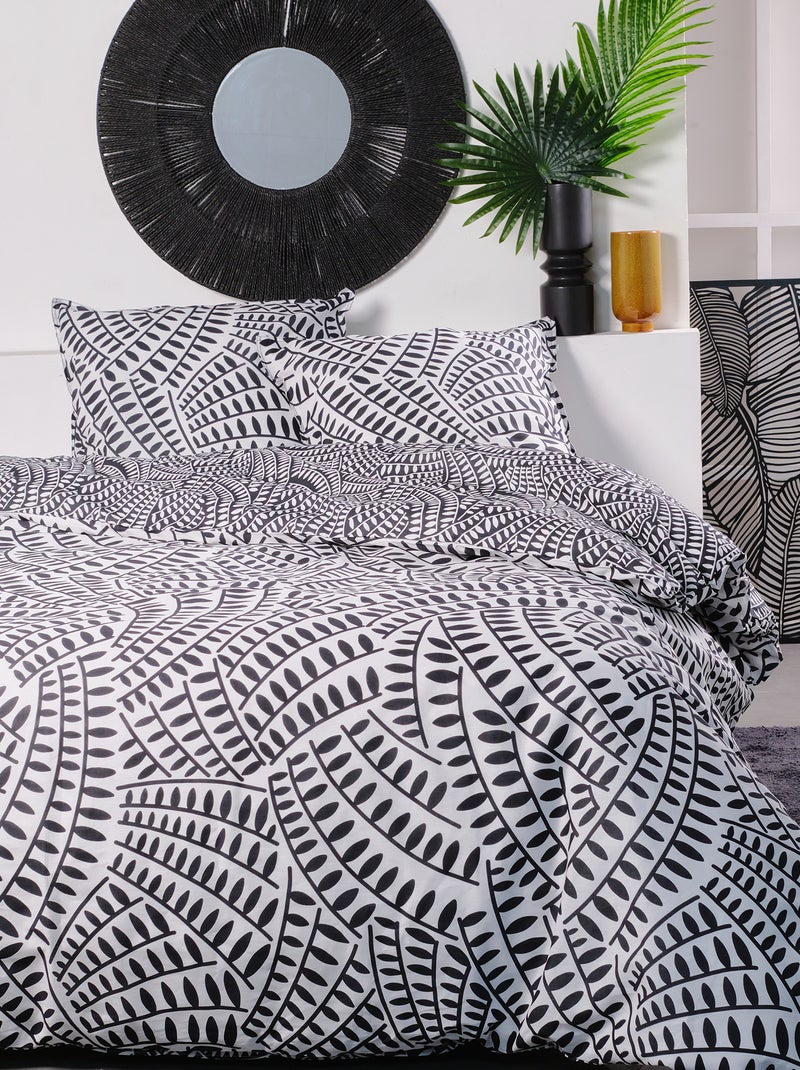 Juego de cama estampado - Doble BEIGE - Kiabi