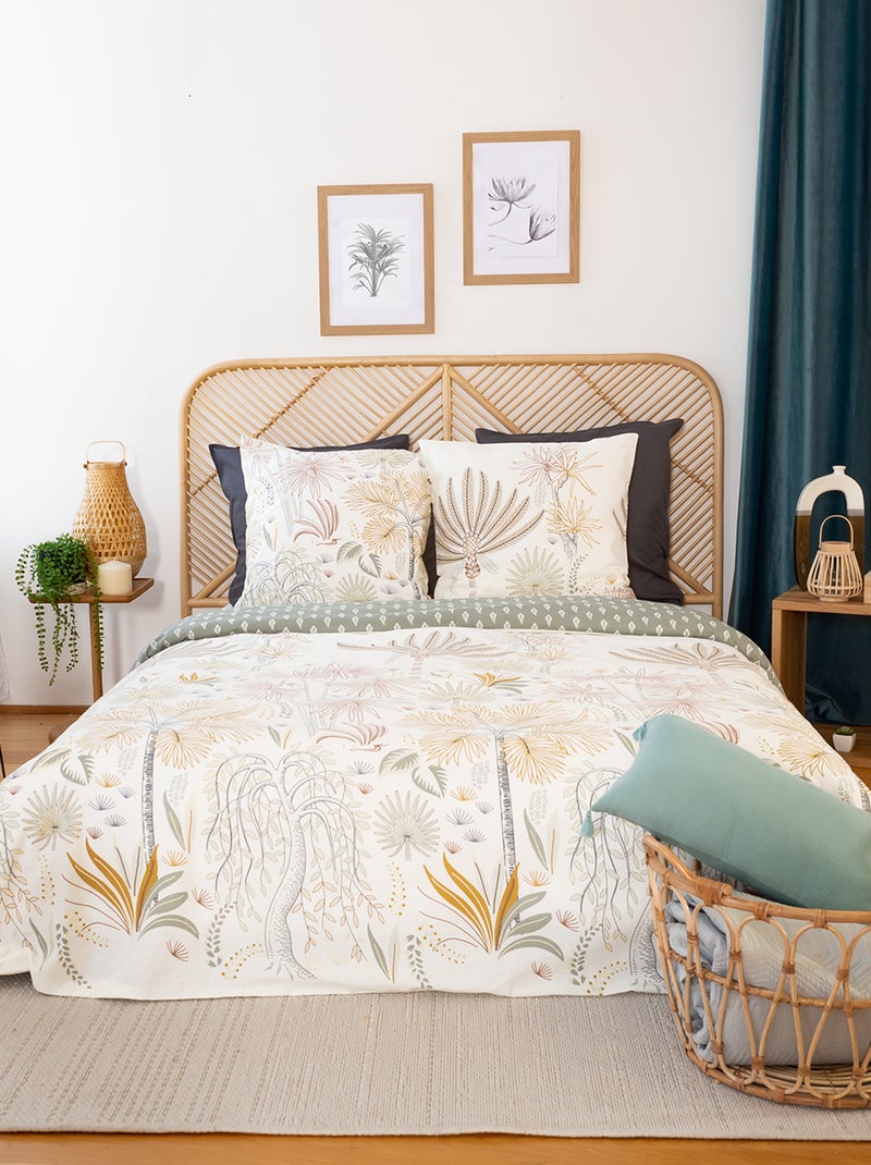 Juego de cama estampado - Doble BEIGE - Kiabi