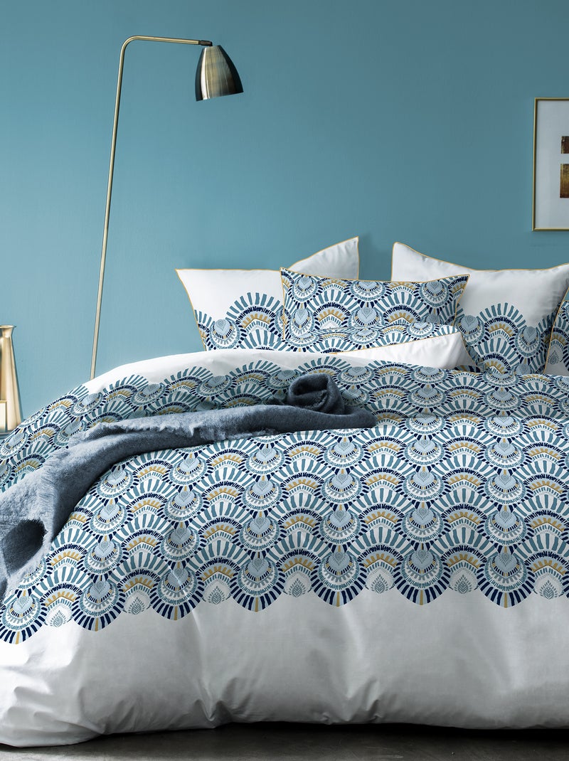 Juego de cama estampado - Doble BLANCO - Kiabi