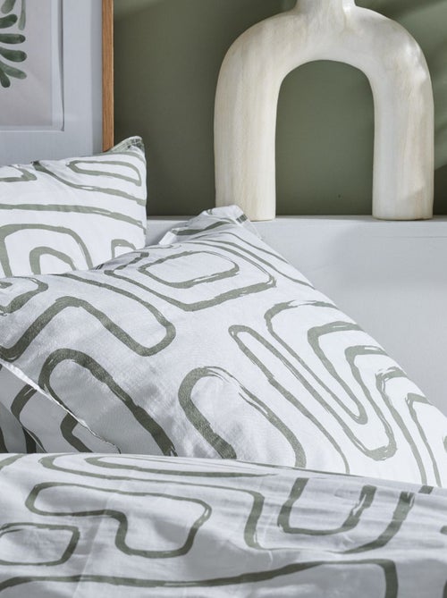 Juego de cama estampado - Doble - Kiabi