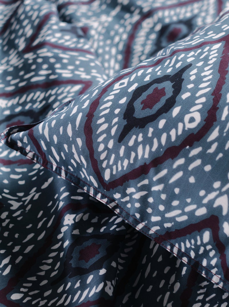 Juego de cama estampado - Doble GRIS - Kiabi