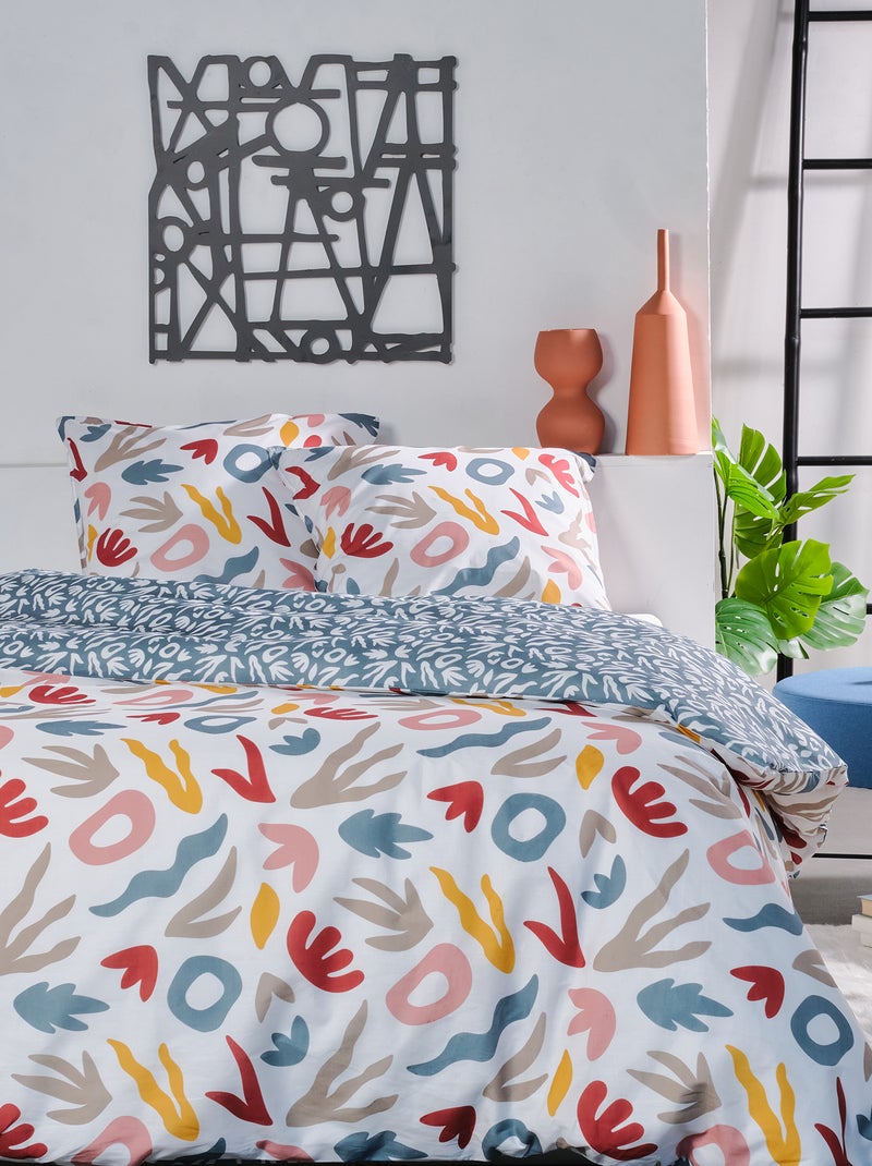 Juego de cama estampado - Doble multicolor - Kiabi