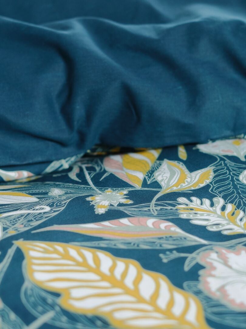 Juego de cama estampado - Doble VERDE - Kiabi