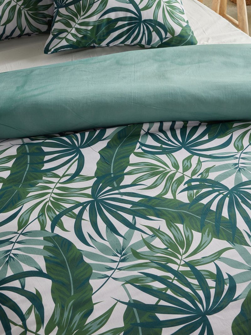 Juego de cama estampado - Doble VERDE - Kiabi