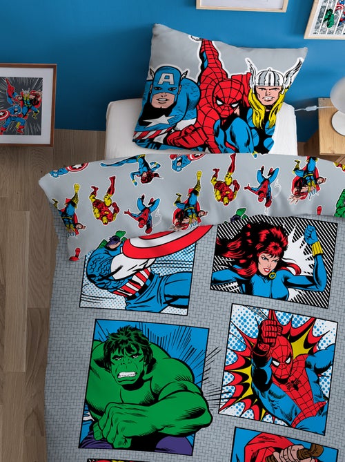 Juego de cama estampado 'Avengers' - 1 persona - Kiabi