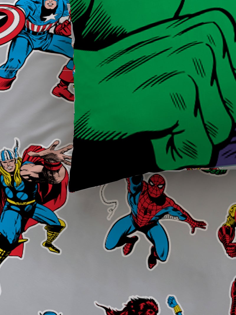 Juego de cama estampado 'Avengers' - 1 persona Blanco - Kiabi
