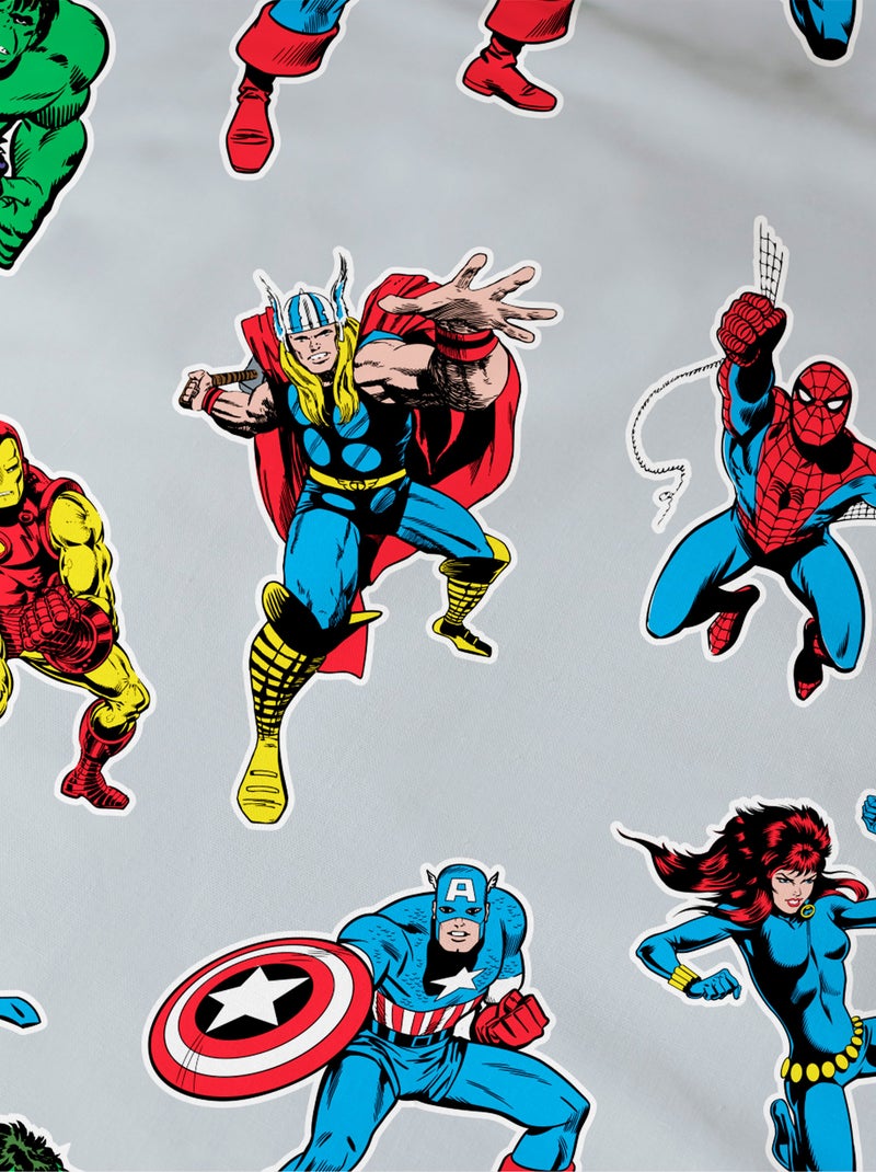 Juego de cama estampado 'Avengers' - 1 persona Blanco - Kiabi