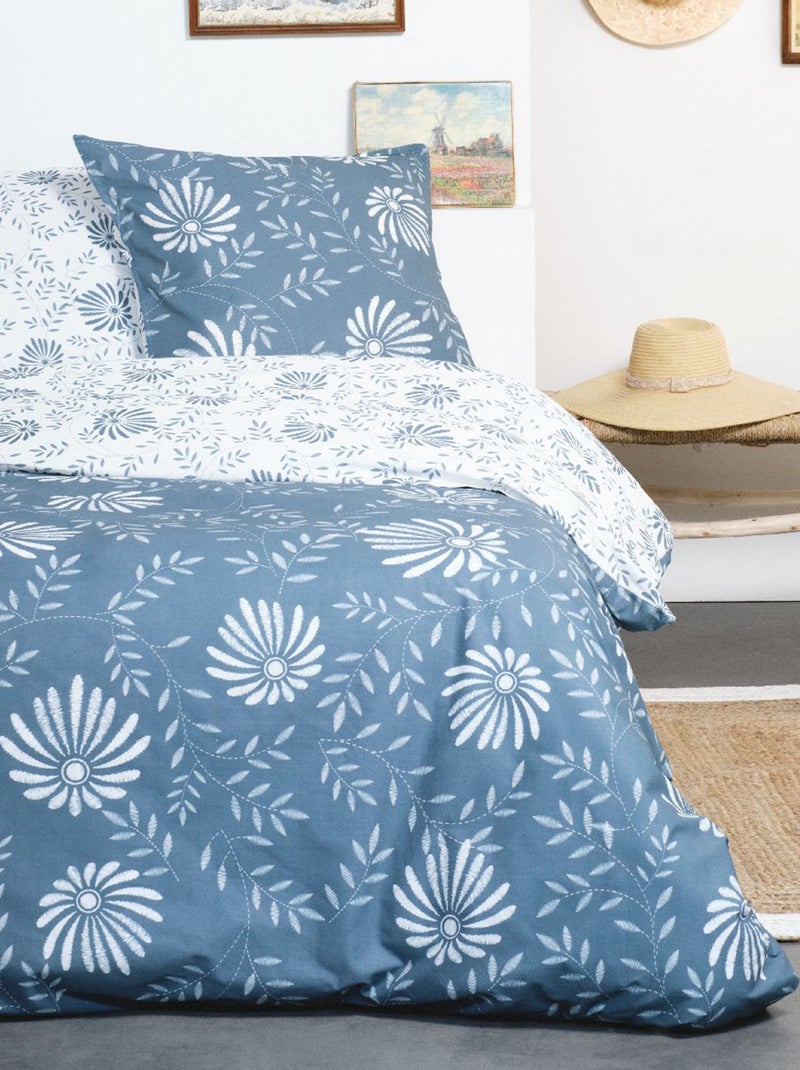 Juego de cama estampado AZUL - Kiabi
