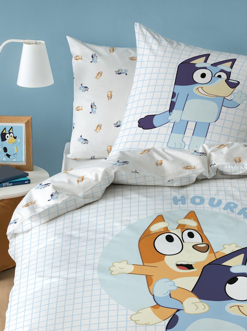 Juego de cama estampado 'Bluey' - Individual AZUL - Kiabi