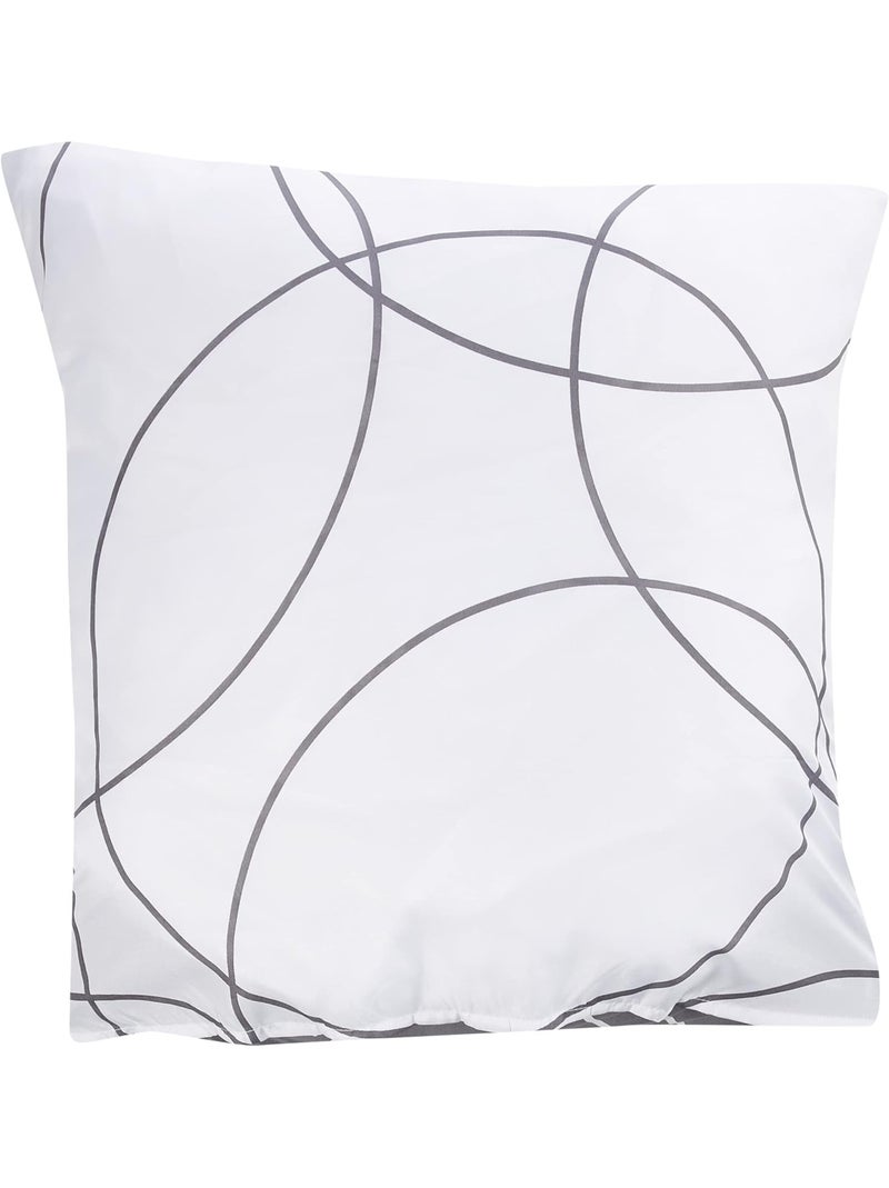 Juego de cama estampado "Cercles Gris tórtola - Kiabi
