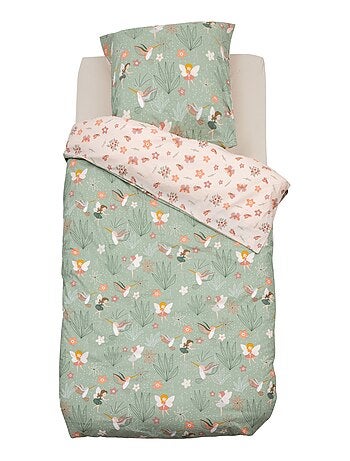 Juego de cama estampado con hada