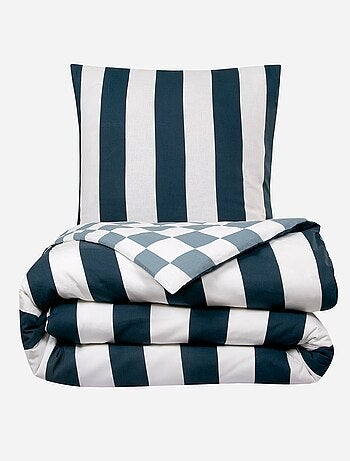 Juego de cama estampado 'damero' - Doble