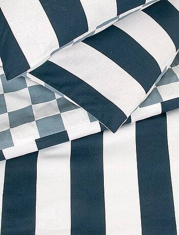 Juego de cama estampado 'damero' - Doble