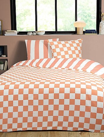 Juego de cama estampado 'damero' - Doble