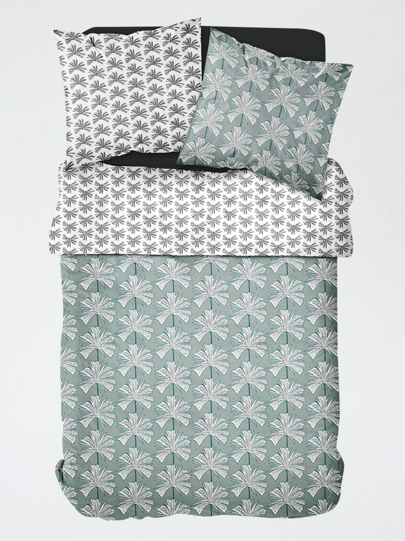 Juego de cama estampado fantasía - 2 personas Verde - Kiabi