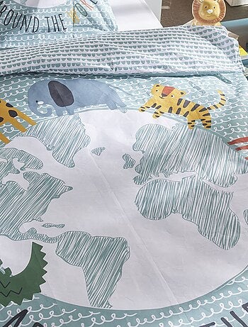 Juego de cama estampado fantasía - Individual