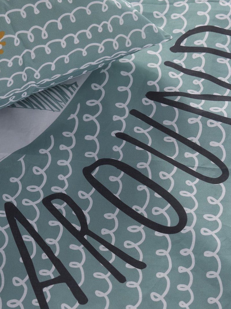 Juego de cama estampado fantasía - Individual Azul - Kiabi