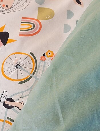 Juego de cama estampado fantasía - Individual