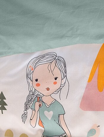 Juego de cama estampado fantasía - Individual