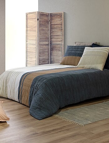 Juego de cama estampado funda nórdica + 2 fundas de almohada - 2 personas