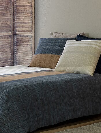 Juego de cama estampado funda nórdica + 2 fundas de almohada - 2 personas