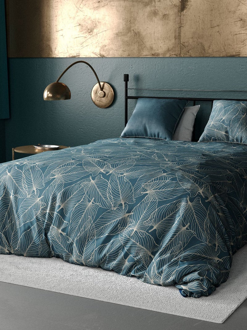 Juego de cama estampado funda nórdica + 2 fundas de almohada - 2 personas Azul - Kiabi