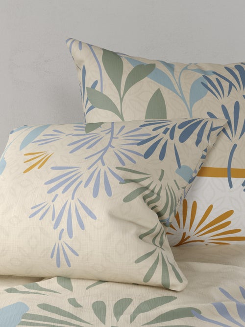 Juego de cama estampado funda nórdica + 2 fundas de almohada - 2 personas - Kiabi