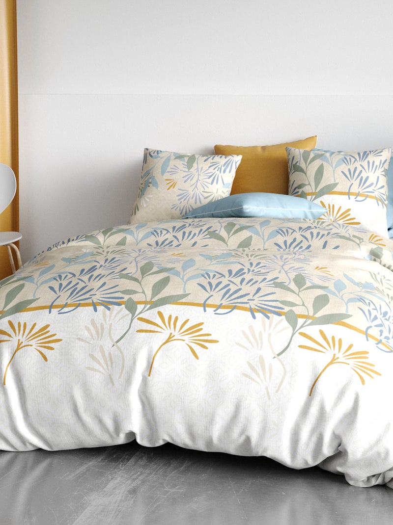 Juego de cama estampado funda nórdica + 2 fundas de almohada - 2 personas Blanco - Kiabi