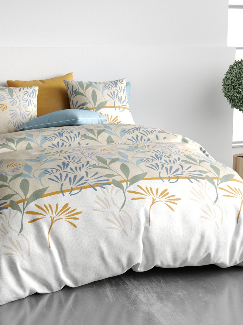 Juego de cama estampado funda nórdica + 2 fundas de almohada - 2 personas Blanco - Kiabi