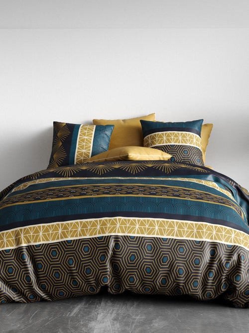 Juego de cama estampado funda nórdica + 2 fundas de almohada - 2 personas - Kiabi