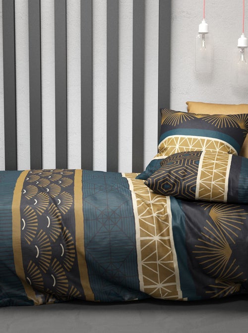 Juego de cama estampado funda nórdica + 2 fundas de almohada - 2 personas - Kiabi