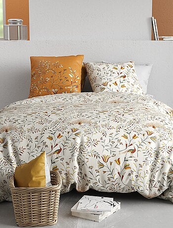 Juego de cama estampado funda nórdica + 2 fundas de almohada - 2 personas