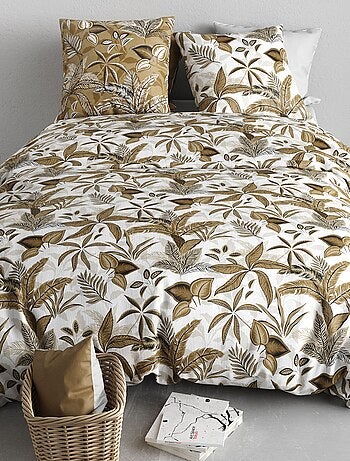 Juego de cama estampado funda nórdica + 2 fundas de almohada - 2 personas
