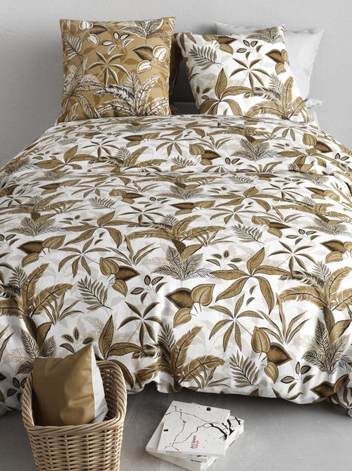 Juego de cama estampado funda nórdica + 2 fundas de almohada - 2 personas - Kiabi