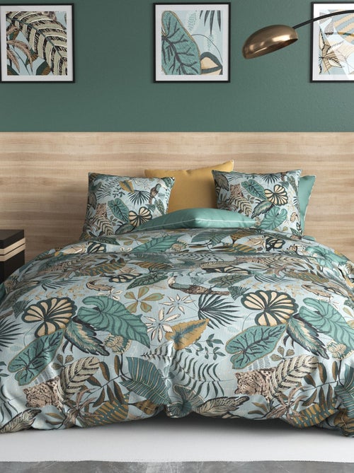 Juego de cama estampado funda nórdica + 2 fundas de almohada - 2 personas - Kiabi