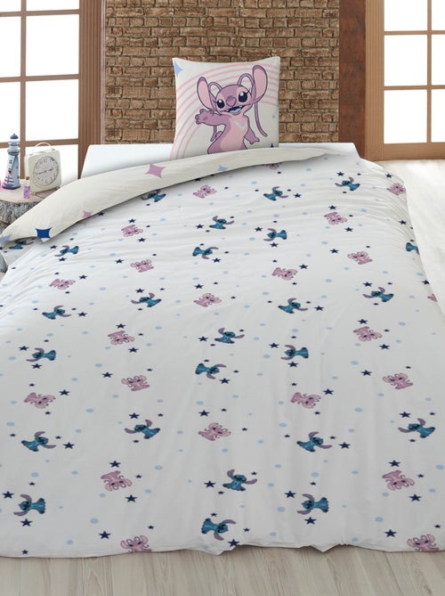 Juego de cama estampado funda nórdica + 2 fundas de almohada 'Stitch' 'Disney' - 2 personas - Kiabi