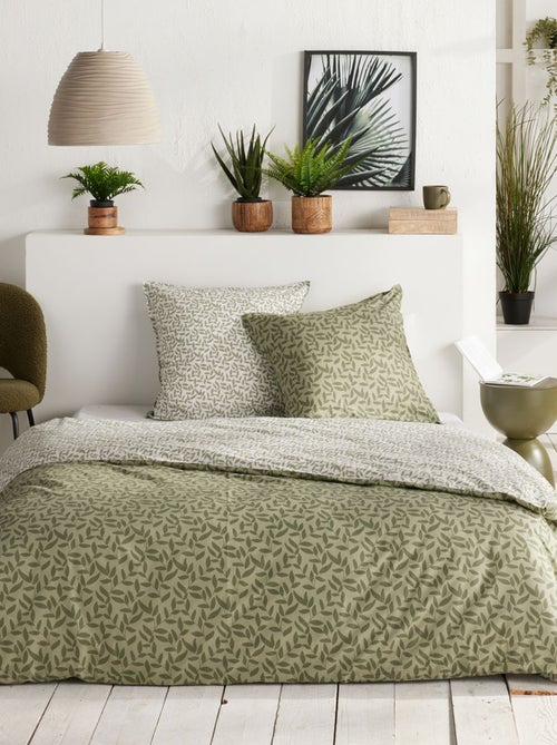 Juego de cama estampado funda nórdica + fundas de almohada - 2 personas - Kiabi