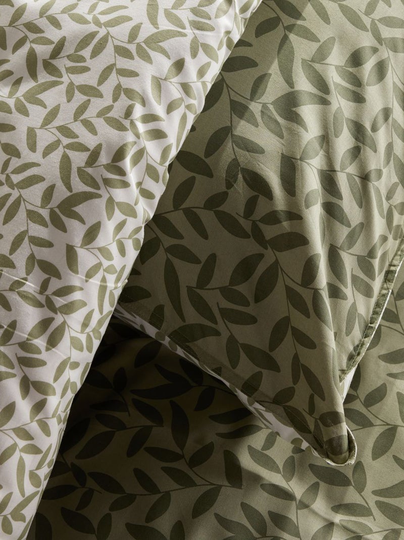 Juego de cama estampado funda nórdica + fundas de almohada - 2 personas Kaki - Kiabi