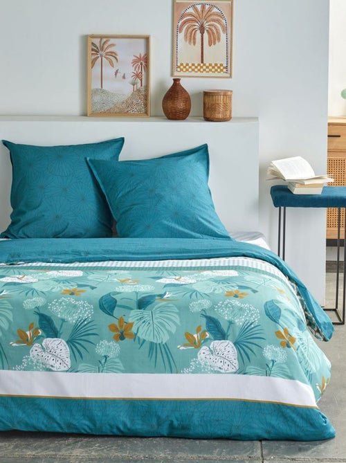 Juego de cama estampado hojas - 2 personas - Kiabi Juego de cama estampado hojas - 2 personas - Kiabi