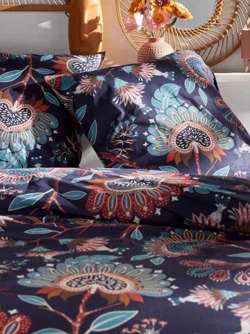 Juego de cama estampado indio - Doble - Kiabi
